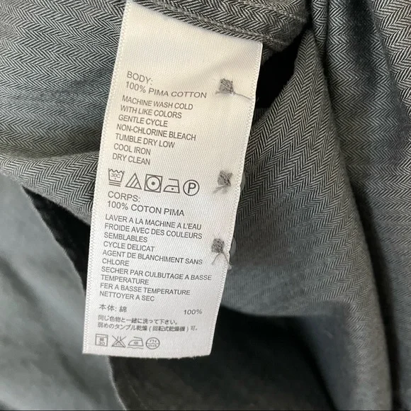 Tommy Bahama Long Sleeve Herringbone Button Up - Picture 5 of 7